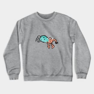 Transforming Monster Boy Cartoon Character Crewneck Sweatshirt